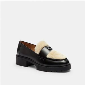 Coach Black Leah Loafer Shoes Size 6.5 NWT